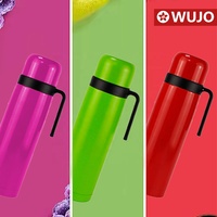 Termo/Dispensador de Café/Taza de Mate de Acero Inoxidable de Doble Pared WUJO para Paraguay, Argentina, Perú, Chile y Colombia