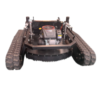Tondeuse à gazon robotisée tout-terrain télécommandée pour la tonte des pelouses des fermes, des vergers et des pentes