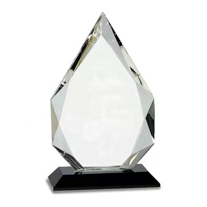 Premier <span class=keywords><strong>Icepeak</strong></span> placa facetada diamante corte azul negro Color soporte Base cristal trofeo vidrio Premio placa - Product Image 4