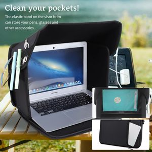 Le plus récent capot d'écran de confidentialité Portable multifonctionnel pliable bouclier couverture sac d'<span class=keywords><strong>ordinateur</strong></span> portable avec <span class=keywords><strong>pare</strong></span>-<span class=keywords><strong>soleil</strong></span> - Product Image 5