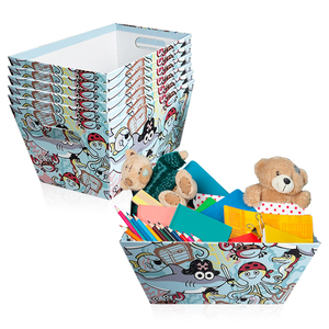 Atacado Personalizado Holiday Party Piquenique Outing Grande Papelão Hamper Gift Basket Mercado Bandejas - Product Image 1