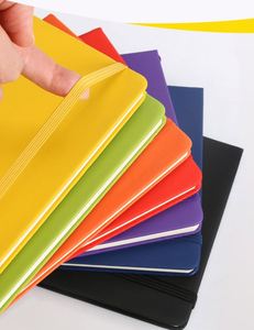 Agenda promotionnel recyclé de luxe avec sangle personnalisée, organiseur imprimé sur mesure, journal de poche A5, carnet à couverture rigide en cuir PU - Product Image 2