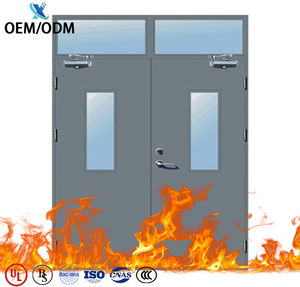 Porte coupe-feu en acier de 30 à 90 minutes, adaptée aux hôtels, aux KTV, aux écoles industrielles, aux bibliothèques, utilisations commerciales, OEM/ODM - Product Image 1