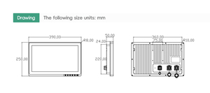 Pantalla Marina para Exteriores de Alta Gama, Pantalla Táctil Impermeable de 15.6 Pulgadas, Monitor LCD Industrial, Táctil Capacitivo Multipunto - Product Image 2