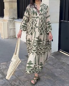 Casual Buttons Front Open Dress High Waist Print Tunic 2026 Spring/Autumn Women <strong>Clothes</strong> Street Wear Long Shirt Dress - Product Image 4