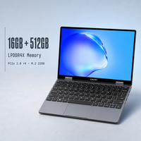 Laptop Lipat CHUWI Yoga 360 Intel 16GB RAM Layar IPS 10.51" 16:10 SSD Keyboard Inggris Bodi Aluminium Windows 11 Pro Baru