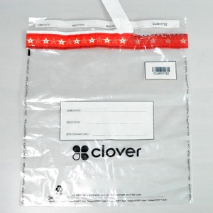 Bolsa de Plástico Transparente Autoadhesiva Personalizada, Bolsa de Seguridad a Prueba de Manipulaciones para Efectivo - Product Image 4