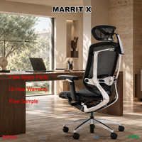 Chaise de bureau ergonomique moderne en maille avec dossier en aluminium et accoudoirs 5D GTChair