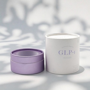 Custom Design Supplement Capsule <b>Bottle</b> Paper Packaging Boxes <b>Pill</b> Paper Tube Empty Containers for Glass Packaging and Storage - Product Image 1