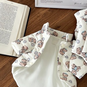 Pet Cotton-Padded Coat Bear Print <b>Small</b> <b>Dog</b> Fall Wear Thick Warm Outerwear - Product Image 1