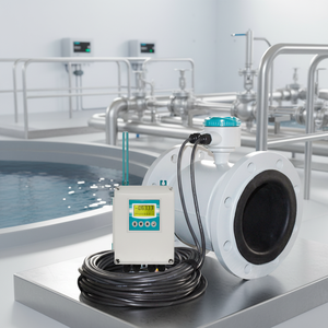 Digitale <span class=keywords><strong>Water</strong></span> Vloeistof Puls 4-20mA RS485 HART Elektromagnetische Debietmeter Prijs Elektromagnetische Debietmeters - Product Image 2