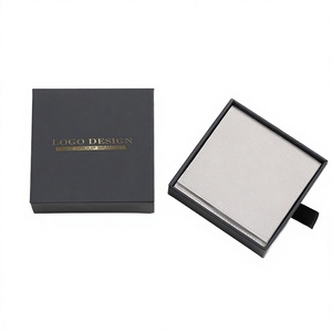 Boîtes d'emballage de luxe en gros à 2 couches rigides pour bijoux et bracelets, avec coussinet en velours et gaufrage fait main, pour lunettes et montres - Product Image 3