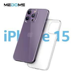 Medome Capa para celular Medome 0.45 transparente PP para iPhone 16 Pro Max 12 13 14 15 Dropshipping Produtos 2024