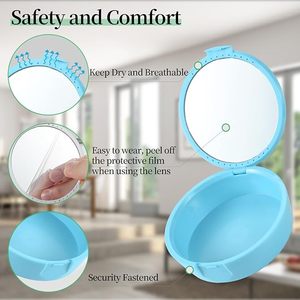 Boîtier de retenue <span class=keywords><strong>dentaire</strong></span> orthodontique Conteneur de protège-dents en plastique pour boîte de retenue équipée d'un miroir à fausses dents - Product Image 3