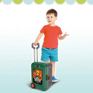 Ensemble d'outils pour enfants 008-952, 3 en 1, jeu d'outils réalistes, établi de travail, <span class=keywords><strong>jouet</strong></span> avec valise de voyage pour garçons, cadeaux - Product Image 4
