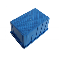 Palette en plastique d'expédition carrée empilable de HDPE de vente chaude 600*400*315mm