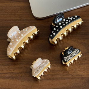 DOWELL Nuovi Arrivi Invernali, Mollette per Capelli <span class=keywords><strong>Alexander</strong></span> Vendome di Grandi Dimensioni, Completamente Decorate con Strass, in Acetato Ecologico - Product Image 1