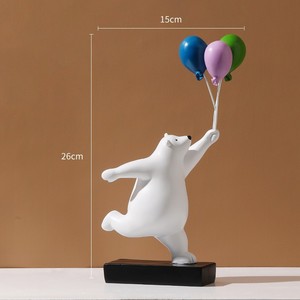 Statues En Gros Résine Artisanat Ballon Série Figurine Animal Décoration De La Maison Ornement Articles D'ameublement Cadeau - Product Image 3