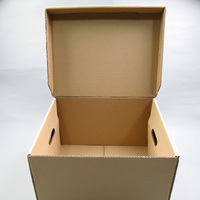 Caja de Almacenamiento de Papel Portátil Personalizada con Tapa y Base, Diseño con Asa para Organización de Archivos y Documentos de Oficina