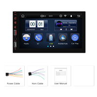 Lecteur MP5 de voiture double DIN Podofo 7 pouces, CarPlay sans fil, Android Auto, YouTube, double USB, autoradio, prise en charge OEM/ODM, livraison directe