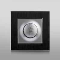 Interrupteur mural à intensité variable en aluminium brossé de haute qualité 500W certifié CE/CB/TUV
