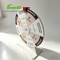 Roue de la fortune promotionnelle de bureau avec zones de prix personnalisables, jeu interactif pour événements commerciaux