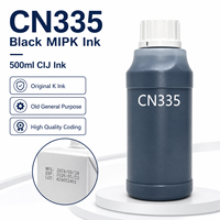 Encre noire universelle K INK CN335 MIPK 500ml ORIGINALE pour imprimante jet d'encre CIJ