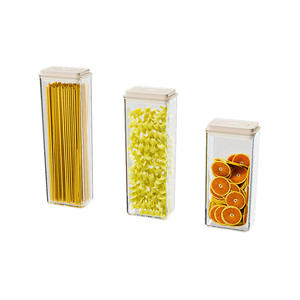 Conteneurs de stockage alimentaire hermétiques de type presse Proins en gros pour la cuisine - Boîtes en plastique avec couvercles pour farine, céréales, pâtes - Product Image 6