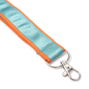 Lanières en polyester colorées personnalisées à <span class=keywords><strong>double</strong></span> couche avec porte-clés avec <span class=keywords><strong>mousqueton</strong></span> à clip - Product Image 6