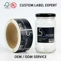 Étiquettes autocollantes pour emballages cosmétiques, résistantes à l'eau et à l'huile, en vinyle, pour flacons et pots de soins de la peau, autocollants personnalisés avec logo pour emballage
