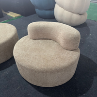 Sofá Modular Curvo JJY-039 Tanzuo Unisofa, Empacado en Caja, Plegable, para Exteriores, Sofá de Esquina para el Suelo, Compresible