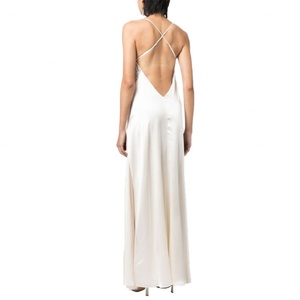 Vestido de Lino y Algodón Personalizado para Mujer, Elegante Vestido Camisero sin Espalda con Detalle de Encaje, Diseño Sexy Estilo Camisa - Product Image 4