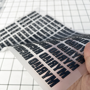 Custom Design High Density Printing Any Color 39x54cm Rubber Iron Vinyl Heat Transfer 3D Raised Effect T-Shirt Garment <strong>Clothing</strong> - Product Image 2