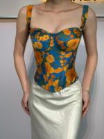Vente en gros usine – Nouveau corset moulant rétro en maille pour femme, style basique et tendance, idéal pour l'été