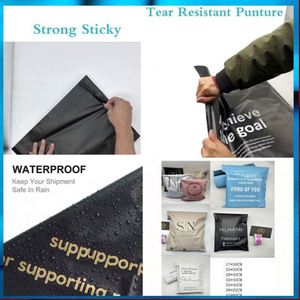 Fashion Design Plastic Beige Nude Mail Bag <b>Waterproof</b> Hair Packaging Bags Brown Express Bags for Shipping - Product Image 4