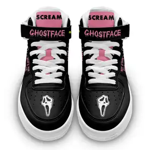 Kunden spezifische neue Produkte drucken Ghost face Custom Leathers Sneakers Outdoor Travel Großhandel Hochwertige Schuhe mit heißem Verkauf