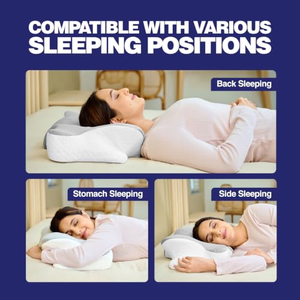 Almohada de Espuma Viscoelástica Ergonómica y Ortopédica para el Cuello, Alivia la Presión, Personalizada, para Dormir de Lado, Boca Arriba o Boca Abajo - Product Image 5
