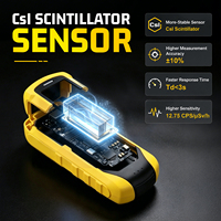 Détecteur de rayonnement nucléaire HFS-50-CsI pour la détection des rayons bêta, gamma et X avec scintillateur à iodure de césium, données en temps réel, 3 types d'alarme