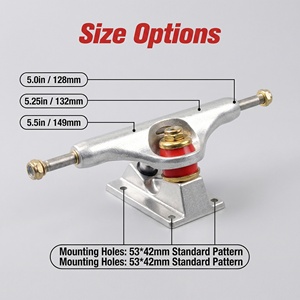 Trucks per <span class=keywords><strong>Skateboard</strong></span> Personalizzati OEM all'Ingrosso da 5.0, 5.25, 5.5 Pollici - Product Image 5