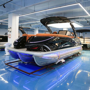 <span class=keywords><strong>Bateau</strong></span> ponton de luxe en aluminium Kinlife, prix d'usine, 22 pieds, <span class=keywords><strong>bateau</strong></span> de pêche sportive avec certification CE à vendre - Product Image 1