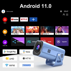NOUVEAU 2024 Android 11 Smart Portable H96 Max B11 Projecteur Supporte la Résolution 4K 720P 200 ANSI BT5.0 Wifi6 Projecteur - Product Image 2