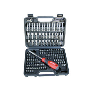 Juego de brocas Kravm de 142 piezas con portabrocas magnético de 100mm y 1/4" - Product Image 1