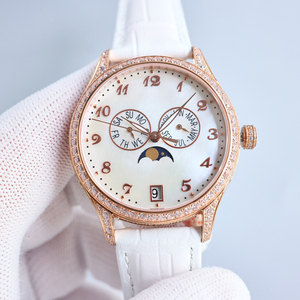 Montre chronographe de luxe PP 4947 avec un diamètre de 38 mm et un boîtier entièrement serti de diamants, élégant cadeau pour femmes, montre mécanique - Product Image 1