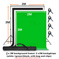 Kit de Matériel Professionnel de Studio Photo avec Fond Vert 1x36 pouces, Éclairage Photo et Vidéo, Parapluie Réflecteur