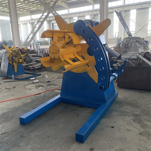 Auto Feed Hydraulic Uncoiler 5-10 Ton <b>Sheet</b> Metal Coil Steel Strip Decoiler Manual for Roll Forming Machine-Used <b>Tile</b> Industries - Product Image 5