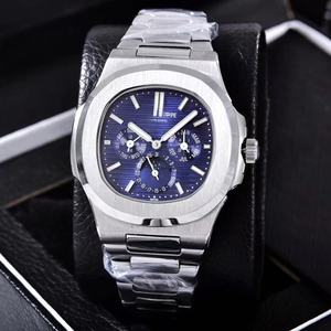 Montre mécanique automatique multifonction classique pour homme, personnalisée OEM, phase de lune, résistante à l'eau 30m, en acier inoxydable - Product Image 3