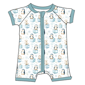 Milk Silk Baby <b>Short</b> Sleeve Zipper Romper,Custom Print Toddler Boy Summer <b>Onesie</b> - Product Image 3