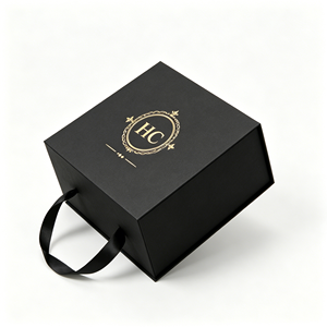 Matte Black Foldable <b>Magnetic</b> <b>Gift</b> <b>Box</b> for Handbag Packaging Custom Printed Rigid Paper Luxury Packaging <b>Box</b> - Product Image 5