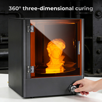 Boîte de séchage à la lumière UV pour imprimantes 3D à résine LCD SLA/DLP, modèle 405 nm, semi-automatique, 100 W