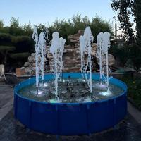 Buse à jet de mousse pour fontaine extérieure en acier inoxydable 304, tête de fontaine à bulles réglable pour bassin de jardin et projets paysagers